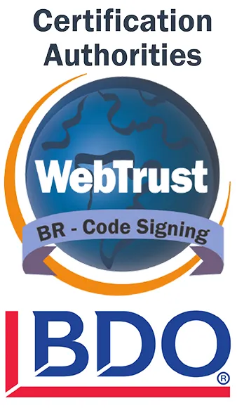 WebTrust for CA - Code Signing